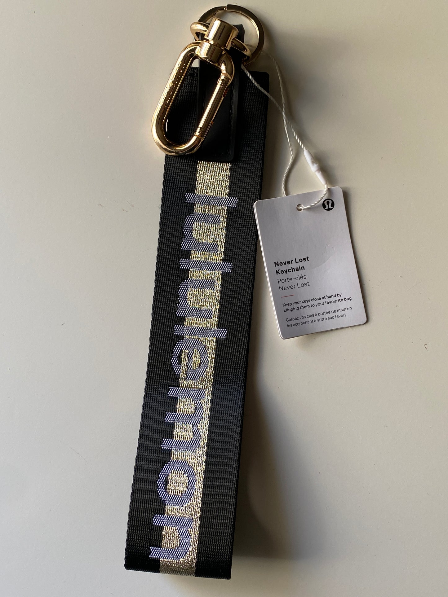 Lululemon Never Lost Keychain
